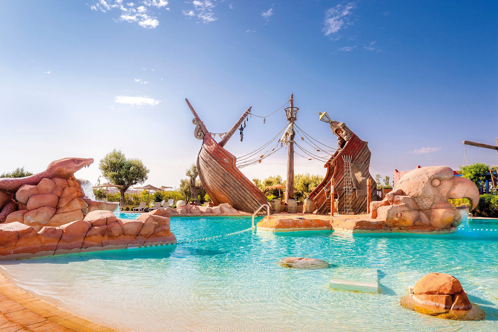 Piscine bateau pirate