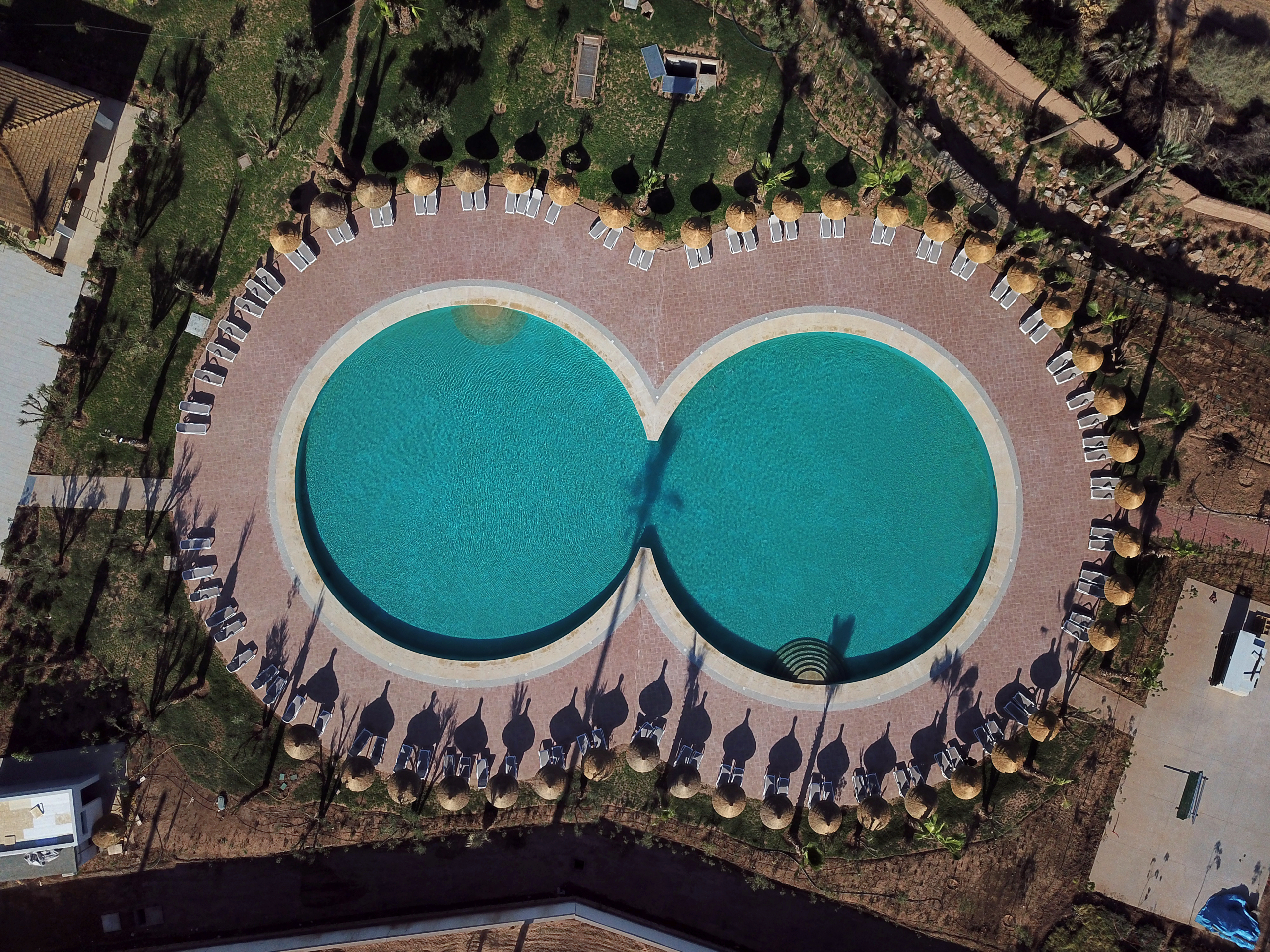 Vue aérienne du parc